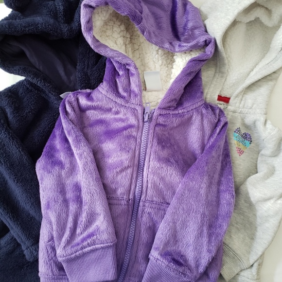 Carter's Other - 18 Month Girl Bundle of 3 Hooded Sweatshirts